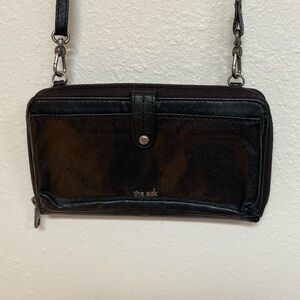 The Sak Black Leather Crossbody Bag